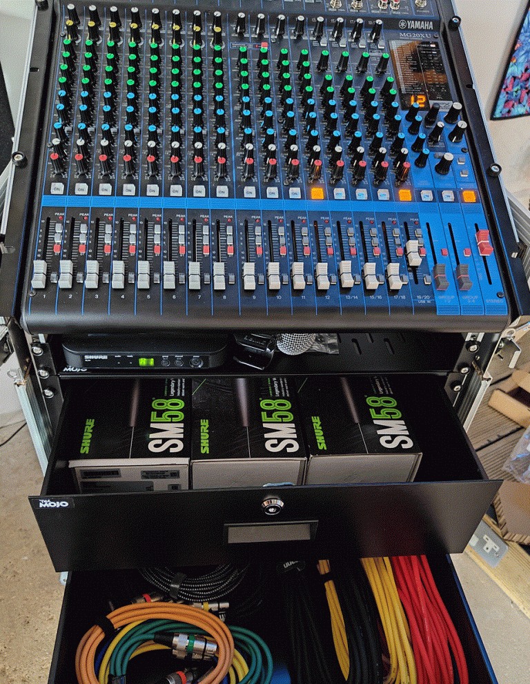 Mixer, Mics and Cables